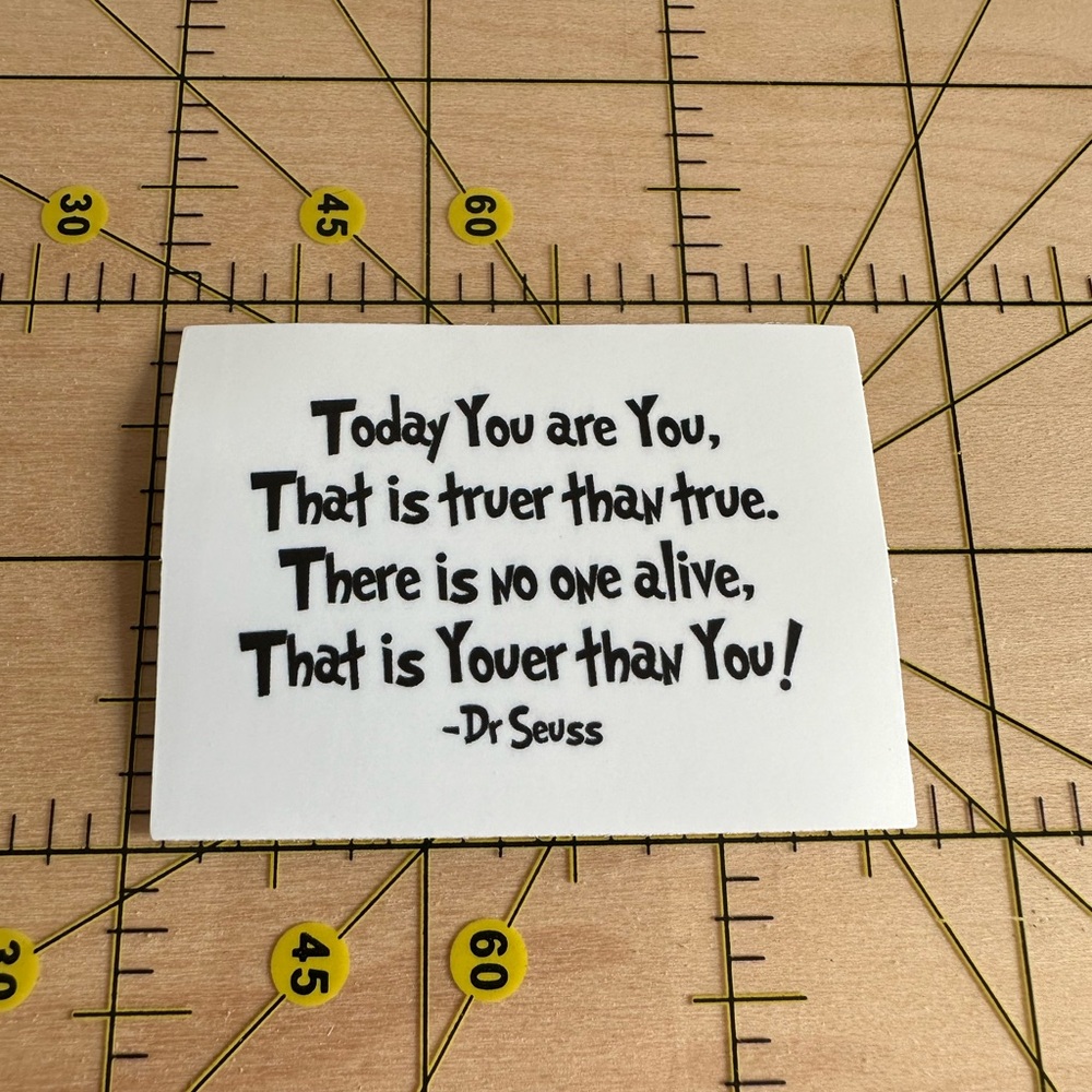 ❤️10/$10 STICKER SALE | 🆕 Dr. Suess Waterproof Vinyl Sticker